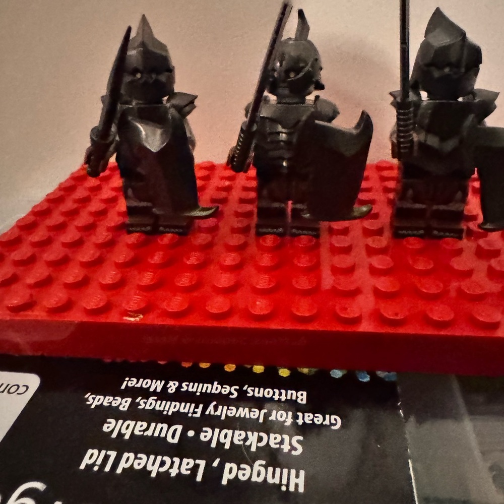 Black and Red Fantasy Warrior Building Blocks